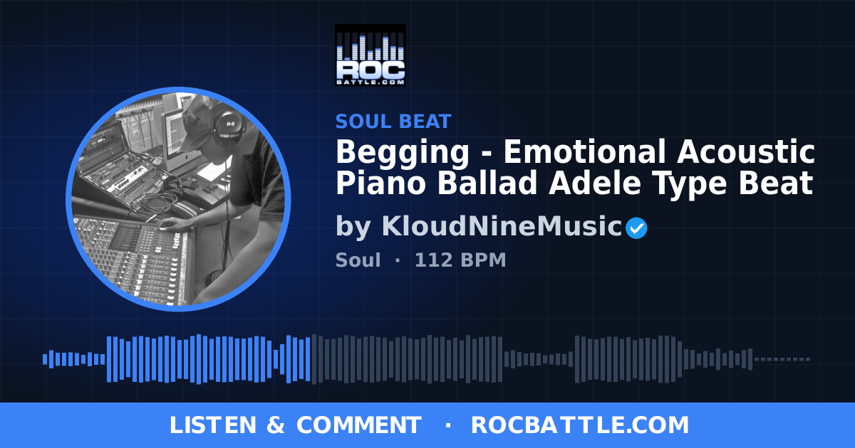 Begging - Emotional Acoustic Piano Ballad Adele Type Beat by ...