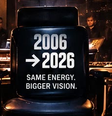 2006 to 2026 — Same energy. Bigger vision.